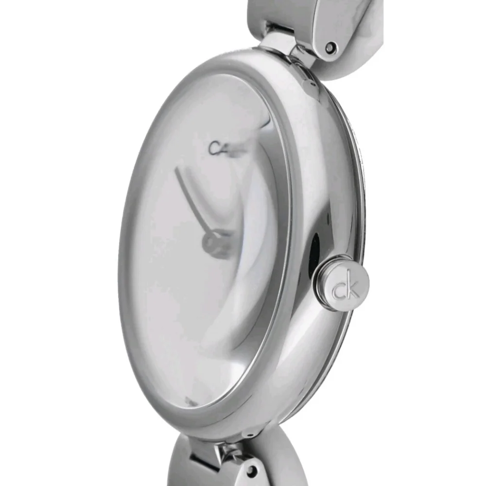 NWT Calvin Klein K9U23146 Stainless Steel Silver Dial Swiss Quartz Women's Watch - Picture 9 of 11